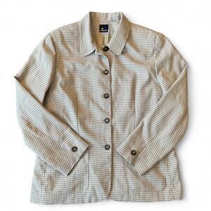 Vintage Oversized 90s Plaid Blazer Jacket